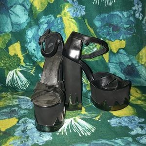 Black Leather Platform Heels Metal Detail 6 Nasty Gal Jennifer Chou